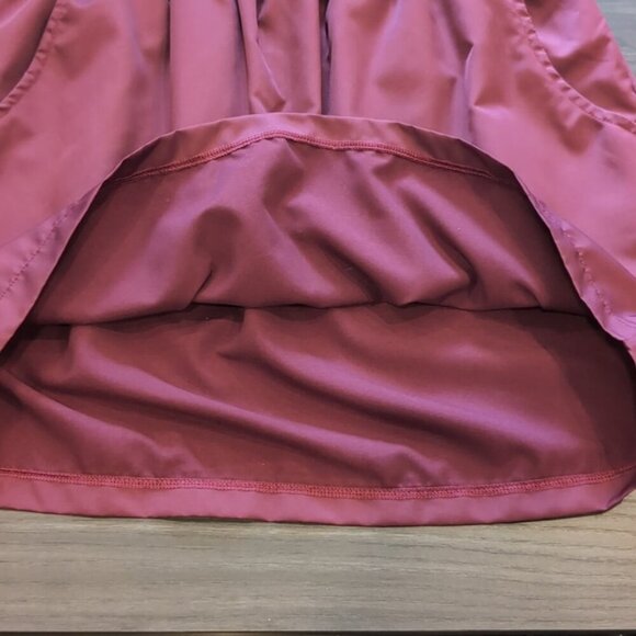 3/$20 AMERICAN APPAREL Sporty Skirt Burgundy Mini A-Line Active Pull On - Picture 4 of 8